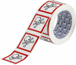 GHS Severe Toxic Picto Label, 2" H x 2" W x .035" D