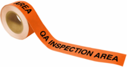 ToughStripe® Floor Marking Tape Roll - Polyester, Black on Orange, 2 x 100