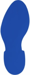 Aisle Marking Tape Footprint Blue 3.5 Inch x 12 Inch, Vinyl, Permanent Acrylic Adhesive