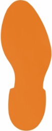 Orange Aisle Marking Tape Footprint, 3.5 Inch x 12 Inch, Durable Vinyl