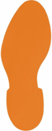 Orange Aisle Marking Tape Footprint 3.5 Inch Width x 12 Inch Length, Vinyl Material