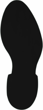 Aisle Marking Tape Footprint - 3.5 Inch Width, Black Vinyl, 12 Inch Length