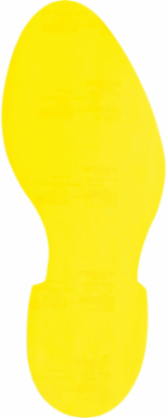 Aisle Marking Tape - Yellow Vinyl, 3.5 Inch x 12 Inch, Outdoor Use