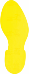 Aisle Marking Tape - Yellow Vinyl, 3.5 Inch x 12 Inch, Outdoor Use