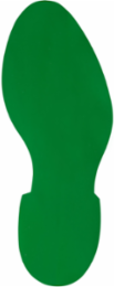 Aisle Marking Tape Footprint, Green, 3.5 Inch x 12 Inch, Vinyl