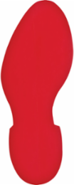 Aisle Marking Tape - Red 3.5 Inch x 12 Inch, Vinyl with Permanent Acrylic Adhesive
