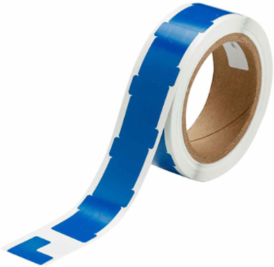 Marking Tape L-Shaped Corner Marks - Adhesive Vinyl, Solid Color, Blue, 1.1" x 1.1"