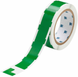 Marking Tape L-Shaped Corner Marks - Adhesive Vinyl, Solid Color, Green, 1.1" x 1.1"