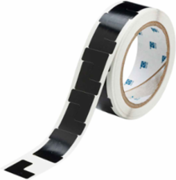 Marking Tape L-Shaped Corner Marks - Adhesive Vinyl, Solid Color, Black, 1.1" x 1.1"
