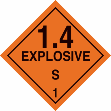 Vinyl Hazard Label 4 Inch x 4 Inch, Roll of 500, Permanent Adhesive, Chemical-Resistant
