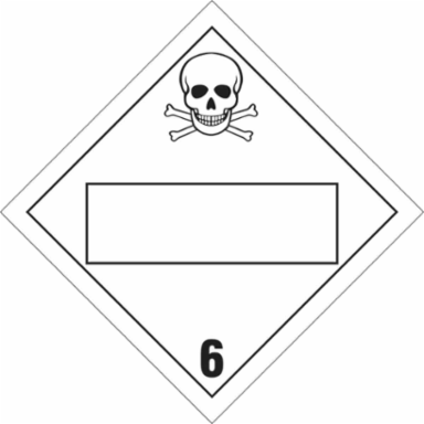 Poison Labels, 6" H x 6" W x 0.004" D, Roll of 500 Labels