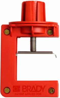 Butterfly Valve Lockout 5.57 Inch H x 3.37 Inch W x 1 Inch D Nylon Red