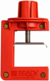 Butterfly Valve Lockout 5.57 Inch H x 3.37 Inch W x 1 Inch D Nylon Red