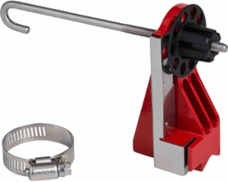 Perma-mount Ball Valve Lockout, Metal, 0.5 to 2 Inch Valve Size Range