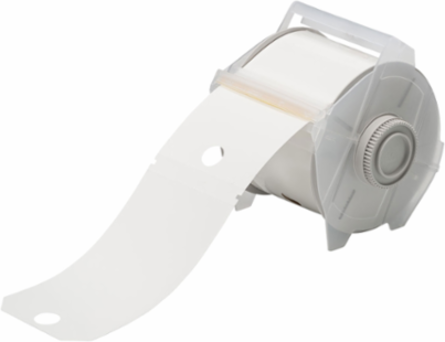 GlobalMark® Series Non-Adhesive Polyester Tags - White, , Roll of 100 Tags, White
