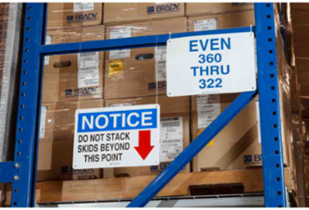 GlobalMark Series Pre-Printed OSHA DANGER Indoor-Outdoor Vinyl Labels, 4" H x 6.25" W, Roll of 165 Labels, Black/Red on White