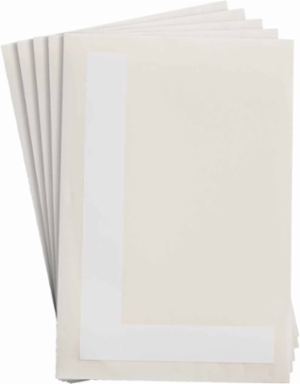 ToughStripe® Floor Marking Polyester Letter L Markers - White, 6" x 8"