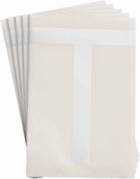 ToughStripe® Floor Marking Polyester Letter T Markers - White, 6" x 8"