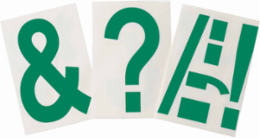 ToughStripe® Floor Marking Polyester Punctuation Markers - Green, 6" x 8"