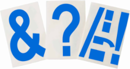 ToughStripe® Floor Marking Polyester Punctuation Markers - Blue, 6" x 8"