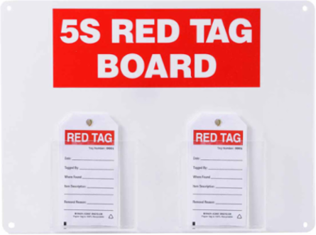 Information Center, 5S Red Tag Board