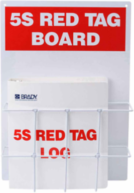 Information Center, Includes 2" Red Tag Log Binder, Wire Rack