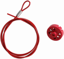 Pro-Lock Double Hex Lockout with 59" Cable, Red
