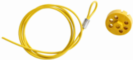 Pro-Lock Double Hex Lockout with 59" Cable, Yellow