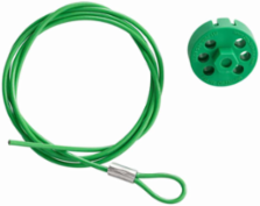 Pro-Lock Double Hex Lockout with 59" Cable, Green