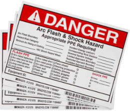 Arc Flash Labels, 5 Inch x 7 Inch, Vinyl, Permanent Adhesive, Pack of 5