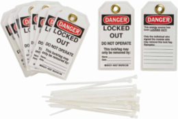 Lockout Tags: DANGER: LOCKED OUT DO NOT OPERATE THIS Lock/Tag MAY Only BE …
