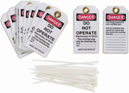 Lockout Tags: DANGER: DO NOT OPERATE ELECTRICIANS AT WORK THIS Lock/Tag MA…