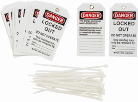 Lockout Tagout Tags - Economy Polyester