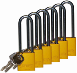 Aluminum Padlock with 6-Pin Cylinder, 3 Inch Shackle Clearance, Keyed Different