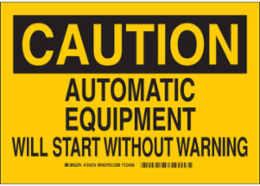 CAUTION Sign, 10 Inch H x 14 Inch W x 0.035 Inch D, Non-Reflective Aluminum