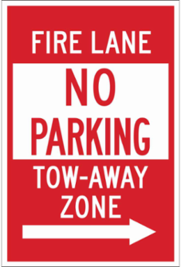 Reserved For School Maintenance Vehicles Sign, 18" H x 12" W x 0.035" D, Aluminum, Arrow Direction Right