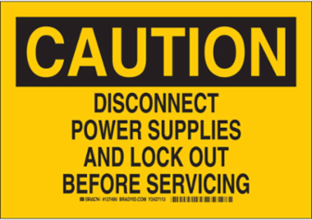 CAUTION Sign 7 Inch H x 10 Inch W, Polyester, Abrasion-Resistant, Outdoor Use