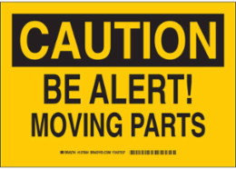 Caution Sign 7 Inch H x 10 Inch W x 0.06 Inch D, Polystyrene, Indoor/Outdoor Use