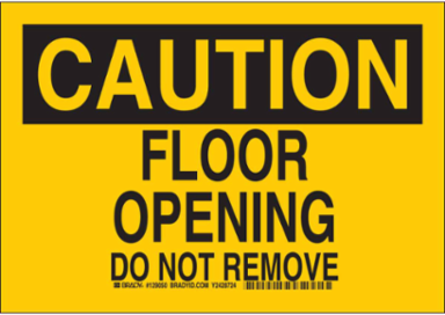 Caution Sign 7 Inch H x 10 Inch W Aluminum, Non-Reflective, Abrasion & Chemical Resistant