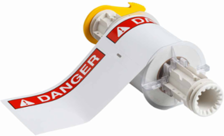 BBP85 Series ANSI DANGER Indoor-Outdoor Vinyl Labels 4 Inch x 6 Inch, Roll of 95 Labels