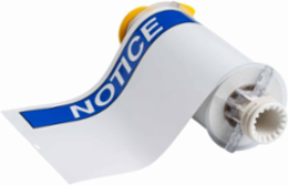 BBP85 Series Pre-Printed ANSI NOTICE Vinyl Labels, 7 Inch H x 10 Inch W, Roll of 60 Labels