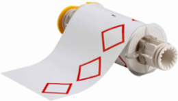 BBP85 Series Red GHS/CLP Vinyl Labels, 6.1 Inch x 8.3 Inch, Roll of 70 Labels