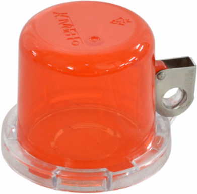 Red Push Button Lockout, Medium Base + Medium Cover, Button 22 mm