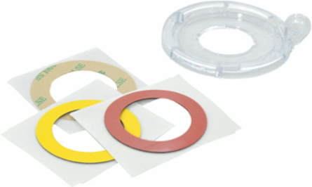 Push Button and E-Stop Lockout Device Attachment - Safety Cover Bases, Large, 5/Pack