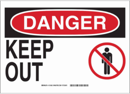 Security, Admittance & CCTV Sign - Non-Reflective Aluminum