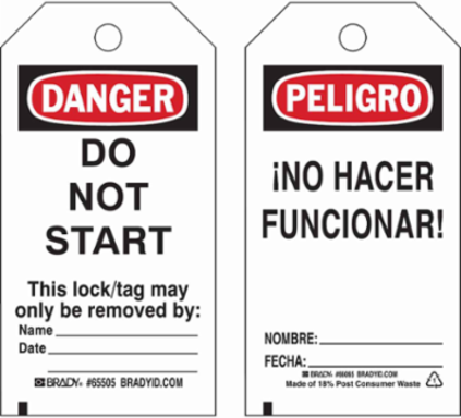 DANGER Do Not Start, PELIGRO No Hacer Funcionar!