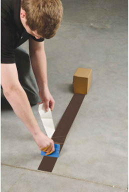 ToughStripe® Floor Marking Tape Roll - Polyester, Solid Color, Brown, 2" x 100'