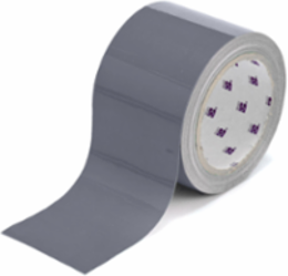 ToughStripe® Floor Marking Tape Roll - Polyester, Solid Color, Gray, 4" x 100'