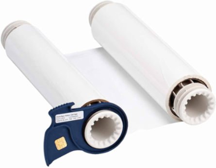 BBP85 R10000 Printer Ribbon, 8.8 Inch W x 200 ft L, White, Scratch-Resistant