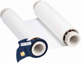 BBP85 R10000 Printer Ribbon, 6.25 Inch W x 200 ft L, White, Resin